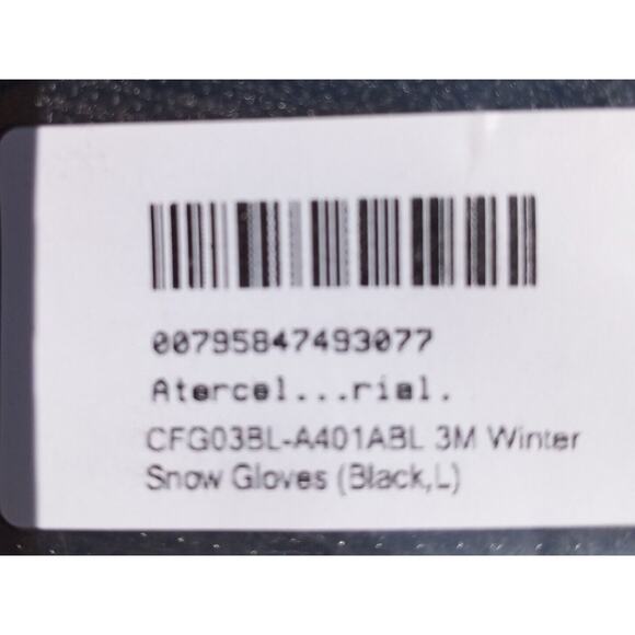 Atercel 3M Thinsulate Winter Gloves L Men Women Waterproof Thermal Cold Weather - Picture 6 of 8